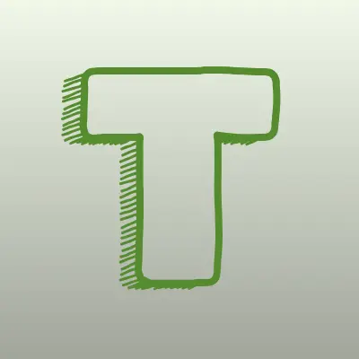 Теплица, вегетарианское кафе, лого-визитка